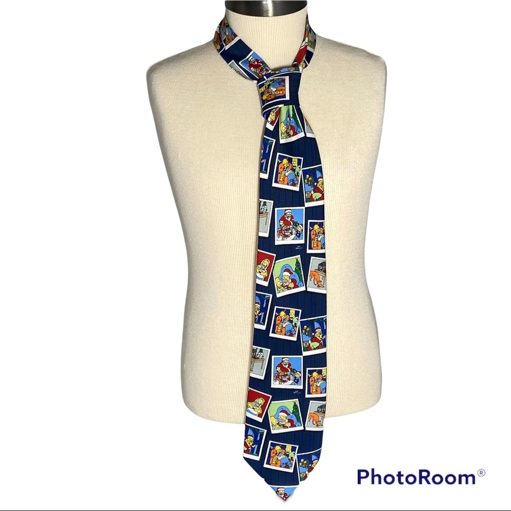 The Simpsons Scenes From Christmas Vintage Tie